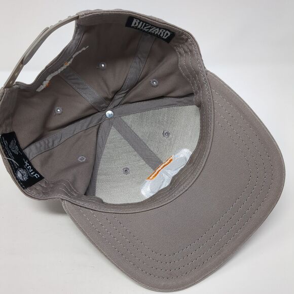 Overwatch Logo Snapback Hat Brown One Size Adjustable Blizzard Jinx - Picture 6 of 9
